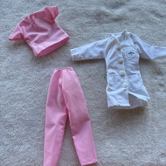 Other - Vintage 2005 Medline Fashion Doll Healthcare Nurse Scrubs and Doctor Coat